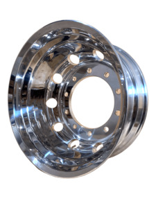 Alloy Wheels: 22.5 x 9 / 335PCD 10 holes 26mm Both Sides Polished