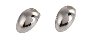 New Arrivals 1: Moon Shape Clip On Earrings Silver