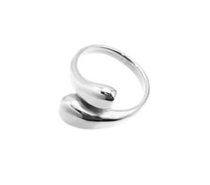 Stainless Steel Fashion Twisted Ring Silver