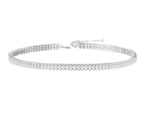 Copper Cubic Zirconia Necklace Silver