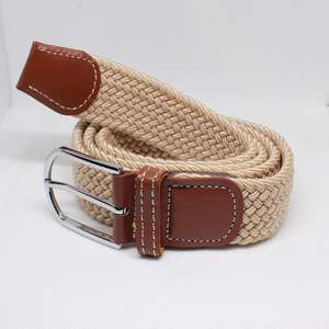 All: Unisex Elastic Stretch Mesh Belt Cream 105cm