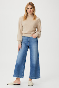 Wide Denim: Paige Stronghold Harper Ankle Jeans
