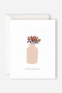 Father Rabbit: Father Rabbit Happy Birthday Card