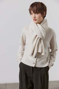 Scarves: Laing Putty Cashmere Scarf