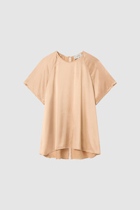 Lee Mathews Honey Stella Silk Satin Raglan Tee