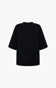 Harris Tapper: Harris Tapper Black Beaded Gibson T-Shirt