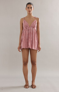 Caitlin Crisp Red Gingham Esther Top