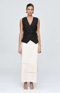 Womens New Arrivals: Marle Black Max Vest