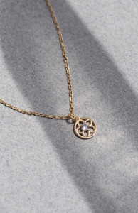 Zoe & Morgan 22K Gold Plate with White Zircon Manuka Necklace