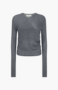 Harris Tapper Cement Rosie Knit Top