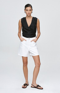 Shorts: Marle Blanc Classic Jean Short