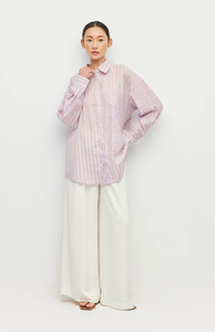 Juliette Hogan Linea Cotton Sunset Stripe Sunday Shirt