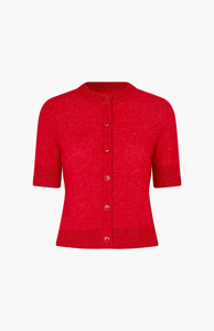 Samsoe Samsoe: Samsøe Samsøe Haute Red Sanoura S/S Cardigan