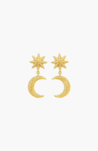 Zoe & Morgan 22K Gold Plate Moonlight Earrings