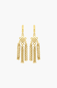 Zoe & Morgan 22K Gold Plate Ether Earrings