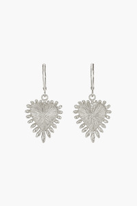 Earrings 1: Zoe & Morgan Sterling Silver Heart Rays Earrings