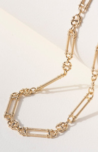 Necklaces 1: Zoe & Morgan 22k Gold Plated Prana Chain (50cm)