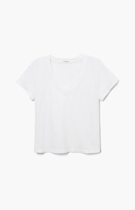 Perfectwhitetee: Perfect White Tee White Hendrix Boxy V Neck Tee