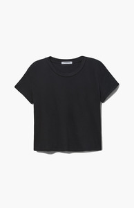 Perfect White Tee True Black Harley Boxy Crew