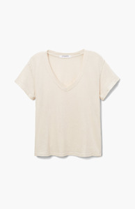 Perfect White Tee Sugar Hendrix Boxy V Neck Tee