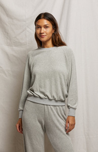 Perfectwhitetee: Perfect White Tee Heather Grey Saylor Loop Terry Sweatshirt