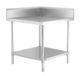 Kitchen Corner workbench stainless splash back, Multiple sizes available