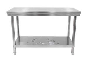 Kitchen workbench table stainless steel workbench 600mm Deep, 2 tier - Multiple &hellip;