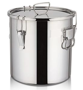 Stock pot stainless steel with latch-able sealed lid - Multiple sizes available