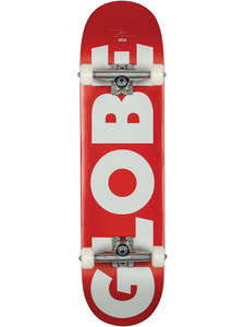 Globe G0 Fubar Complete Skateboard Red/White 8.25"