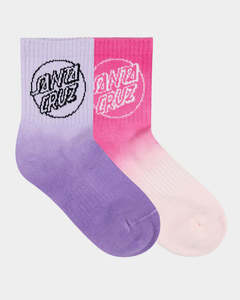 Santa Cruz: Santa Cruz Opus Dot Mid Girls Socks 2 Pack