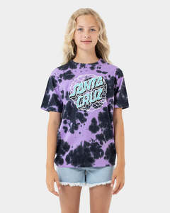Santa Cruz Facet Dot Hollow Front Girls Tee