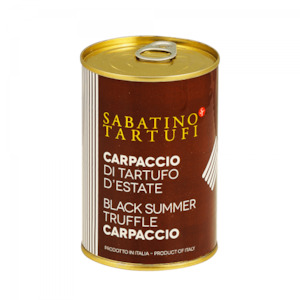 Black Summer Truffle Carpaccio, 400g - Sabatino Tartufi Online