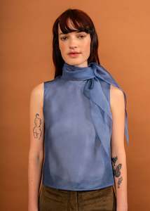 Penny Sage: Sabine Top-Forget Me Not