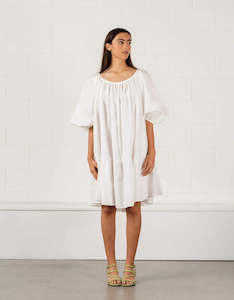 Penny Sage: Rainer Dress-Ivory