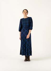 Robin Dress-Cobalt Tartan