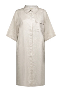 Sunshine Shirt Dress-Silver