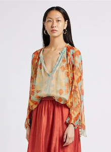 Tubane Top-Blue Orange