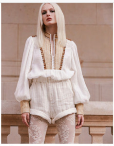 Mes Demoiselles: Reva Blouse-White