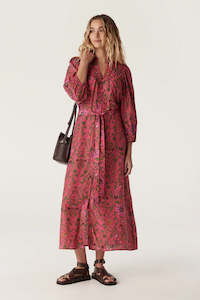 Cable Melbourne: Balmoral Midi Dress-Pink Floral