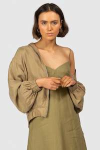 The Wolf Gang: Salvador Monogram Bomber Khaki