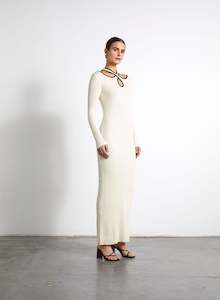 Crossover Rib Knit Dress