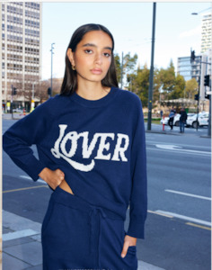 Knitwear: Lover Jumper-Indigo