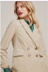 Tina Blazer Corduroy-Ivory