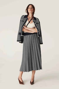 Skirts: Astoria Crepe Skirt-Navy