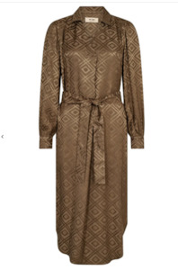 Mos Mosh: Aldo Geo Dress-Olive Nights