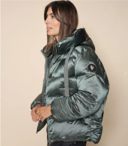 Mos Mosh: Lilou Puffer Down Jacket-Lead