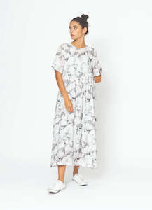 Two By Two: Teddy Dress-Leaf Print