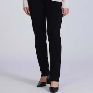 Visage: Merino Milano Tapered Pants-Black