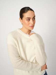Tammy Thora Knit-Ecru