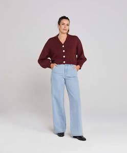 Huddle Cardigan-Winter Rouge